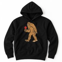 Bigfoot Sasquatch Table Tennis Ping Pong Player King Hoodie