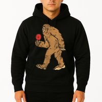 Bigfoot Sasquatch Table Tennis Ping Pong Player King Hoodie