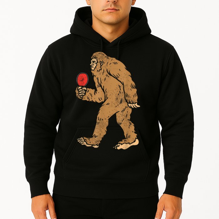 Bigfoot Sasquatch Table Tennis Ping Pong Player King Hoodie