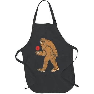Bigfoot Sasquatch Table Tennis Ping Pong Player King Apron