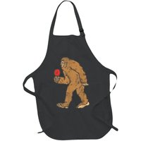 Bigfoot Sasquatch Table Tennis Ping Pong Player King Apron