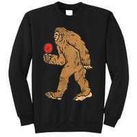 Bigfoot Sasquatch Table Tennis Ping Pong Player King Sweatshirt
