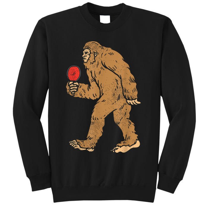 Bigfoot Sasquatch Table Tennis Ping Pong Player King Sweatshirt