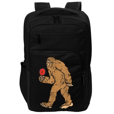 Bigfoot Sasquatch Table Tennis Ping Pong Player King Impact Tech Backpack