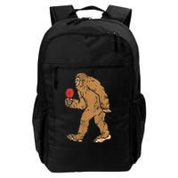 Bigfoot Sasquatch Table Tennis Ping Pong Player King Backpack