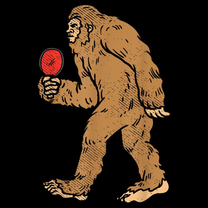 Bigfoot Sasquatch Table Tennis Ping Pong Player King Backpack