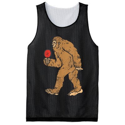 Bigfoot Sasquatch Table Tennis Ping Pong Player King Mesh Reversible Basketball Jersey Tank