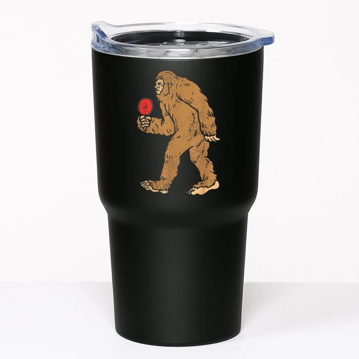 Bigfoot Sasquatch Table Tennis Ping Pong Player King Tumbler