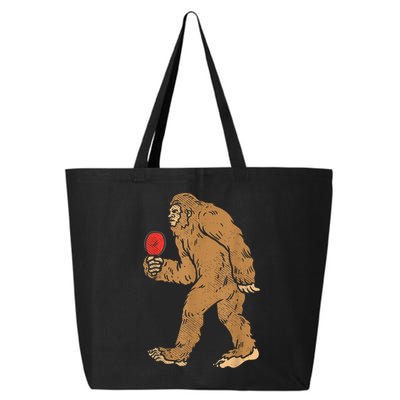 Bigfoot Sasquatch Table Tennis Ping Pong Player King 25L Jumbo Tote