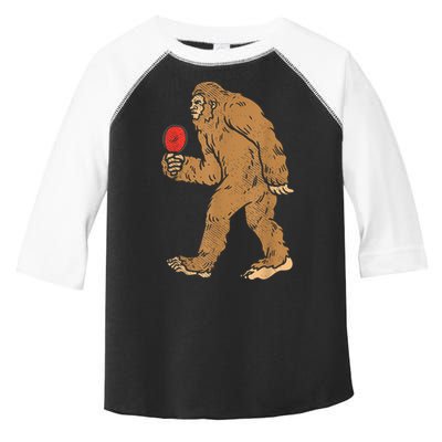 Bigfoot Sasquatch Table Tennis Ping Pong Player King Toddler Fine Jersey T-Shirt