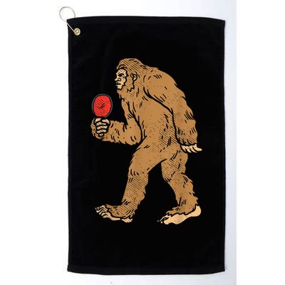 Bigfoot Sasquatch Table Tennis Ping Pong Player King Golf Towel