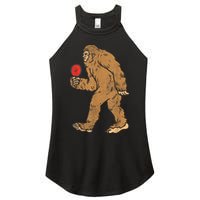 Bigfoot Sasquatch Table Tennis Ping Pong Player King Women's Perfect Tri Rocker Tank