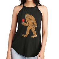 Bigfoot Sasquatch Table Tennis Ping Pong Player King Women's Perfect Tri Rocker Tank
