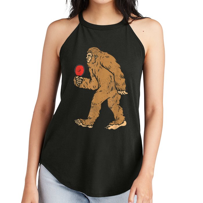 Bigfoot Sasquatch Table Tennis Ping Pong Player King Women's Perfect Tri Rocker Tank