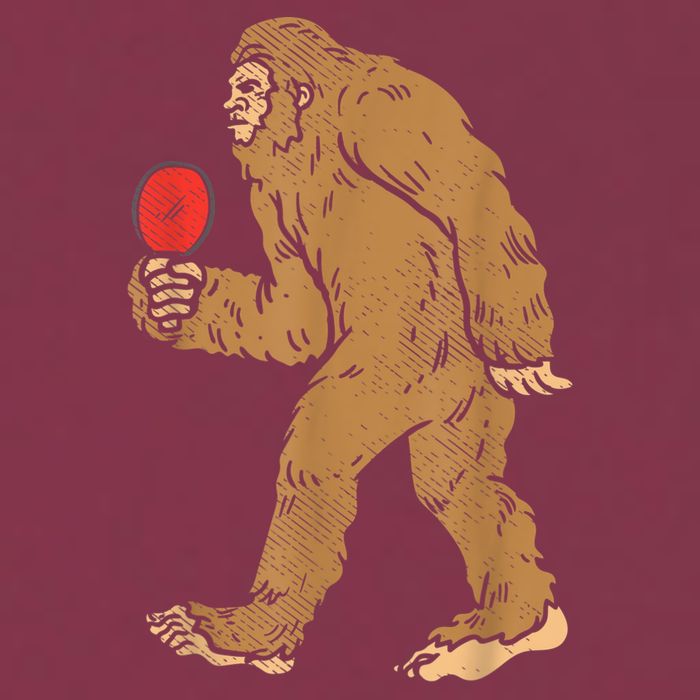 Bigfoot Sasquatch Table Tennis Ping Pong Player King 16oz Travel Tumbler