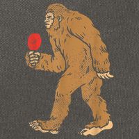 Bigfoot Sasquatch Table Tennis Ping Pong Player King Cotton Canvas Backpack