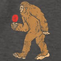 Bigfoot Sasquatch Table Tennis Ping Pong Player King Vector Backpack