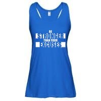 Be Stronger Than Your Excuses Fitness Motivation Gym Sayings Gift Ladies Essential Flowy Tank