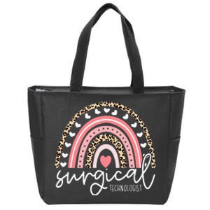 Bleached Surgical Tech Rainbow Surgical Technology Zip Tote Bag