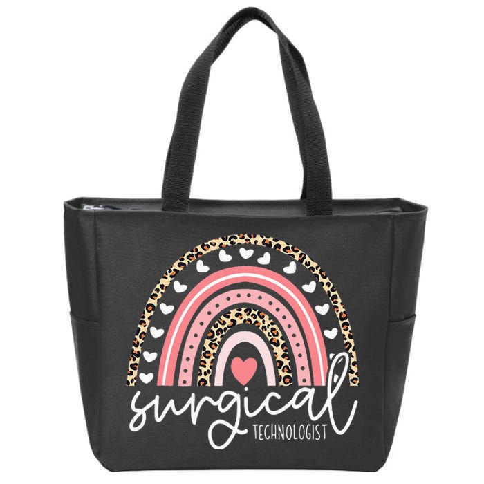 Bleached Surgical Tech Rainbow Surgical Technology Zip Tote Bag