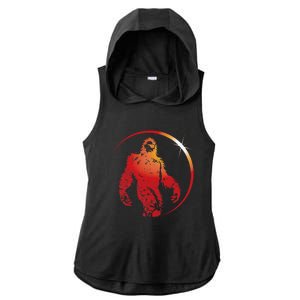 Bigfoot Sunglasses Total Eclipse Ladies PosiCharge Tri-Blend Wicking Draft Hoodie Tank