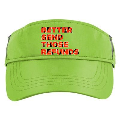 Better Send Those The Refunds Cincy Cincinnati Football Adult Drive Performance Visor