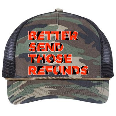 Better Send Those The Refunds Cincy Cincinnati Football Retro Rope Trucker Hat Cap