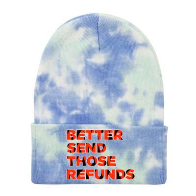 Better Send Those The Refunds Cincy Cincinnati Football Tie Dye 12in Knit Beanie