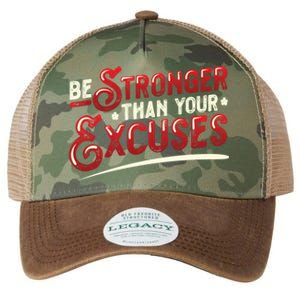 Be Stronger Than Your Excuses Fitness Meaningful Gift Legacy Tie Dye Trucker Hat