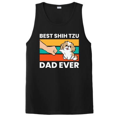 Best Shih Tzu Dad Ever Funny Shih Tzu PosiCharge Competitor Tank