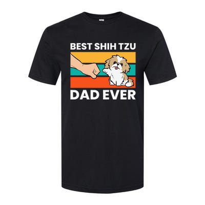 Best Shih Tzu Dad Ever Funny Shih Tzu Softstyle® CVC T-Shirt