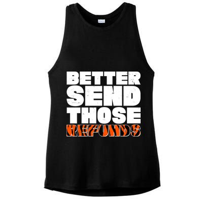 Better Send Those Refunds Cincinnati Football Ladies PosiCharge Tri-Blend Wicking Tank