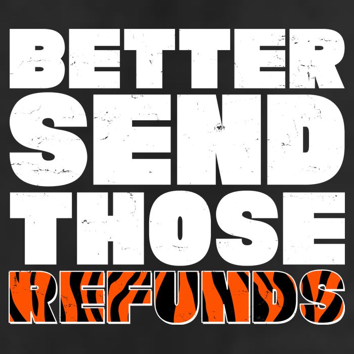 Better Send Those Refunds Cincinnati Football Crop Fleece Hoodie