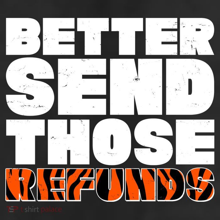 Better Send Those Refunds Cincinnati Football 25L Jumbo Tote