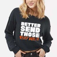 Better Send Those Refunds Cincinnati Football Cropped Pullover Crew