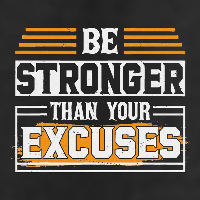 Be Stronger Than Your Excuses Cool Comfort Performance Bucket Hat