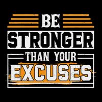 Be Stronger Than Your Excuses 7-Panel Snapback Hat