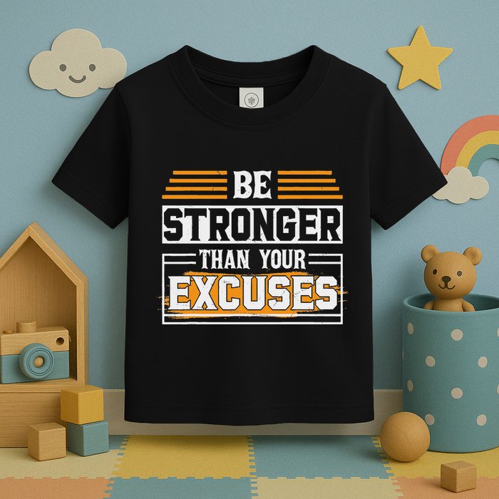 Be Stronger Than Your Excuses Toddler T-Shirt