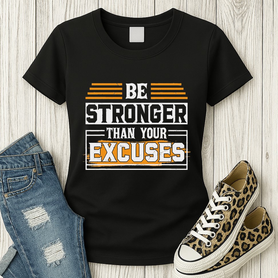 Be Stronger Than Your Excuses Womens T-Shirt