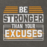 Be Stronger Than Your Excuses Cotton Canvas Backpack