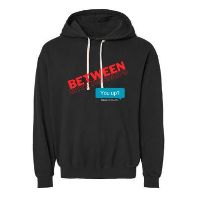 Between Situationship Text Garment-Dyed Fleece Hoodie