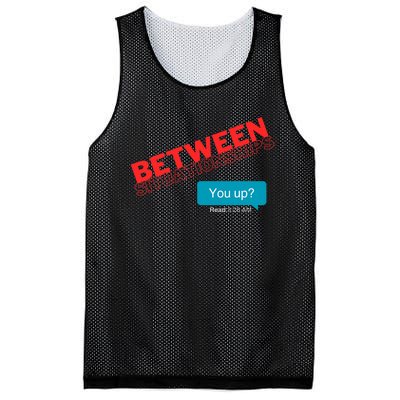 Between Situationship Text Mesh Reversible Basketball Jersey Tank