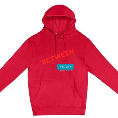 Between Situationship Text Premium Pullover Hoodie