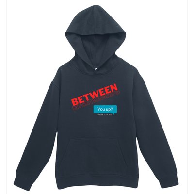 Between Situationship Text Urban Pullover Hoodie