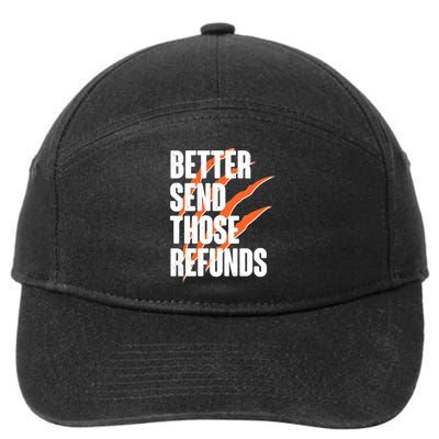Better Send Those Refunds Cincinnati Football Claw Strike 7-Panel Snapback Hat