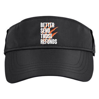 Better Send Those Refunds Cincinnati Football Claw Strike Adult Drive Performance Visor