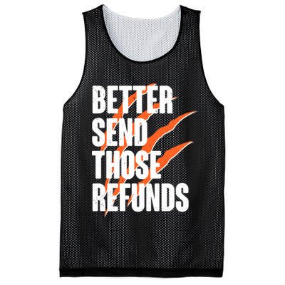 Better Send Those Refunds Cincinnati Football Claw Strike Mesh Reversible Basketball Jersey Tank