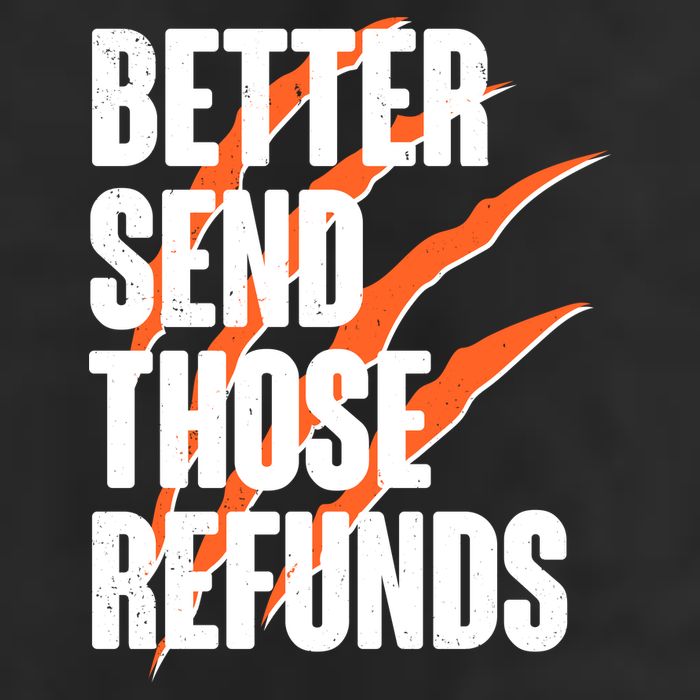 Better Send Those Refunds Cincinnati Football Claw Strike 25L Jumbo Tote