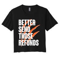Better Send Those Refunds Cincinnati Football Claw Strike Crop Top