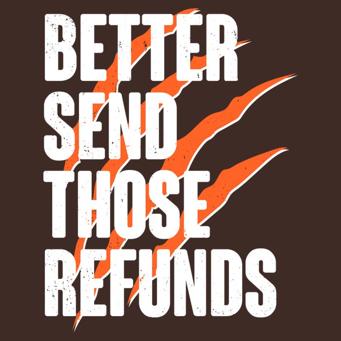 Better Send Those Refunds Cincinnati Football Claw Strike Performance Shirt
